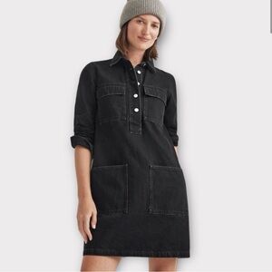 Madewell Black Denim Dress size L